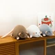 Мягкая плюшевая игрушка крысы с длинным хвостом 90 см коричневый - изображение 6