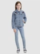 Подростковая джинсовая куртка для девочки Levi's 609638706 146-152 см Синяя (1159863545) - изображение 3