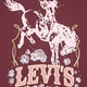 Подростковый лонгслив для девочки Levi's 9400899 146-152 см Бордовый (1159858665) - изображение 3