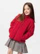 Дитяча тепла флісова толстовка Uniqlo 821567010 122 см Червона (1159860521) - зображення 1