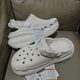 Крокси на платформі Crocs New Crush move clog white 38 (EU 38-39) білі - изображение 3