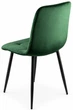 Стілець/крісло на кухню PM-003 Perfect Home Темно-зелений Польща Sic Velluto 10 Dark Green - зображення 4