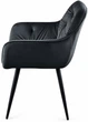Стул/кресло на кухню TABITI Perfect Home Графит Польша Sic Velluto 19 Graphite - изображение 4