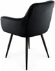 Стул/кресло на кухню TABITI Perfect Home Черный Польша Sic Velluto 20 Black - изображение 5