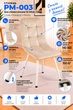 Стул/кресло на кухню PM-003 Perfect Home Беж с белыми ножками Польша Sic Velluto 2 Beige - изображение 2