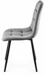 Стул/кресло на кухню PM-003 Perfect Home Серый Польша Sic Velluto 16 Grey - изображение 3
