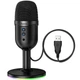 Мікрофон всеспрямований для геймінгу Hoco L25 Bright USB Black - изображение 1