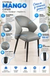 Стул/кресло на кухню MANGO Perfect Home Серый Польша Pu Grey - изображение 3