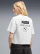 Футболка хлопковая оверсайз короткая женская Puma 694018-05 M Светло-серая (4070033332078) - изображение 2