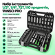 Набор инструментов, 1/2", 1/4", 72T, CR-V, 110 предметов, WINSO PRO - изображение 1