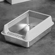 Лоток для кота с высокими бортиками из нержавеющей стали 50×35×25 см кошачий туалет, серый - изображение 5