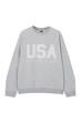 Світшот на флісі Pull & Bear сірий меланж з принтом NNHJP312 XL - изображение 6