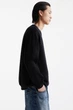 Світшот на флісі Pull & Bear чорний WFXKQ590 XS - изображение 3