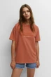 Футболка Pull & Bear цегляний з принтом CYOBB725 L - изображение 1