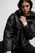 Куртка з еко шкіри Pull & Bear чорний IZCPB577 S - изображение 4