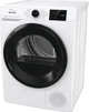 Сушильная машина Gorenje с тепловым насосом, 9 кг, класс энергоэффективности A++, 60 см, с дисплеем, 16 режимами, Wi-Fi, белая - изображение 2