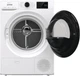 Сушильная машина Gorenje с тепловым насосом, 9 кг, класс энергоэффективности A++, 60 см, с дисплеем, 16 режимами, Wi-Fi, белая - изображение 4