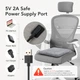Электрический нагревательный коврик для сиденья Clefers W116 USB 5 В 2 А, 4 режима нагрева, таймер, подогрев сиденья и спинки (5024908) - изображение 4