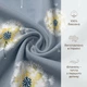 Комплект постільної білизни Фланель Люкс, двоспальний 215х175 сіро-синій Ярослав наволочка 50х70 - зображення 3