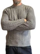 Теплий светр з кашеміром,пухнастий, сірий, XL-XXL - изображение 1