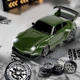 Машинка на радиоуправлении для дрифта 1:24 4WD — RC Drift Car, 2.4 GHz, LED, зеленая - изображение 5
