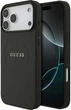 Чохол для смартфона Guess Grained Gold Ring MagSafe для Apple iPhone 18 Pro Max / Apple iPhone 17 Pro Max Black (3666339673543) - зображення 1