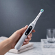 Насадки для зубної щітки oral b io універсальні Dental Man Star Light Black iO змінні головки для електричної щітки орал б іо відбілюючі чорні 4 шт - зображення 11