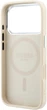Чохол для смартфона Guess Grained Triangle Logo MagSafe для Apple iPhone 18 Pro / Apple iPhone 17 Pro Beige (3666339654788) - зображення 6