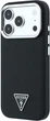 Etui na smartfon Guess Grained Triangle Logo MagSafe do Apple iPhone 18 Pro / Apple iPhone 17 Pro Czarne (3666339654740) - obraz 2