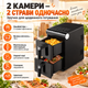 Двухкамерная аэрофритюрница Zepline ZP-212 4200 Вт 16 л 2×8 л мультифритюрница сенсорная мультипечь аэрогриль без масла 13 программ - изображение 4