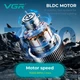 Профессиональная аккумуляторная машинка для стрижки волос и бороды VGR V-662 GOLD, 7000 RPM, 6 насадок, LED‑дисплей, быстрая зарядка - изображение 8