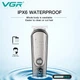 Машинка для стрижки волос и бороды VGR V-105 6в1, мужской триммер аккумуляторный, 5 насадок, LED дисплей, влагозащита - изображение 3
