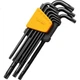 Набір комбінованих викруток Deli Black Anti-Rust High Hardness Extra Long Medium Shade Hex Wrench, набір з 9 предметів - зображення 2