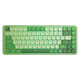 Механическая клавиатура REDRAGON TL84 Tri-Mode с низким профилем, проводная, беспроводная, Bluetooth, игровая, офисная, универсальная, RGB, для ноутбука, внешняя, портативная, компактная, светло-зеленый цвет - синие переключатели. - изображение 4
