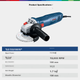 Угловая шлифовальная машина BOSCH Classic 710 Вт. Полировка, шлифовка, резка, сварка, эффективное охлаждение, низкий уровень шума, удобная рукоятка. GWS700 - изображение 5