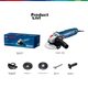Угловая шлифовальная машина BOSCH Classic 710 Вт. Полировка, шлифовка, резка, сварка, эффективное охлаждение, низкий уровень шума, удобная рукоятка. GWS700 - изображение 10