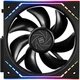 Вентилятор Thermalright TL-M12Q 12 см, чистый черный, беспроводной, модульный, 2000 об/мин, ШИМ, безрамочное зеркало с изменяющимся цветом. - изображение 1