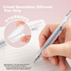 Гелевая ручка CHENQI STATIONERY с выдвижным стержнем и наконечником ST, ручка для экзаменов с удлиненной силиконовой рукояткой, черные чернила для экзаменов и студенческого использования, быстросохнущая кнопочная ручка JG-81/черная - изображение 5