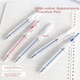 Гелевая ручка CHENQI STATIONERY с выдвижным стержнем и наконечником ST, ручка для экзаменов с удлиненной силиконовой рукояткой, черные чернила для экзаменов и студенческого использования, быстросохнущая кнопочная ручка JG-81/черная - изображение 8