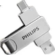 Флеш память USB Philips 61UT-D 64GB USB 3.2 Gen1 + Type-C Green - изображение 3