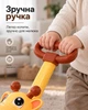 Каталка з мильними бульбашками 8521 на батарейках, з підсвіткою Жирафка - изображение 3