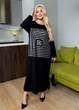 Женское платье-туника макси оверсайз (06950504) Черный 54-58 - изображение 1