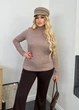 Гольф женский ангоровый вязаной фактуры (06952302) Коричневый 58-60 - изображение 3
