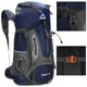 Рюкзак туристичний Springos 60 л CS0129 Navy Blue/Grey - зображення 6