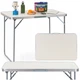 Кемпинговый стол Springos 90 x 60 см складной CS0177 White - изображение 5