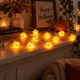 Декоративная гирлянда Тыква Halloween MK 5758 на батарейках, 160 см, тыквы 10 шт (4,5см) - изображение 2