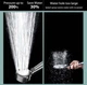 Лійка для душу з кнопкою СТОП та Led індикатором температури на 4 режими подачі води Shower head UKC 649 чорна - зображення 6