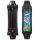 Cкейтборд дитячий чорний 3в1 із захистом і шоломом Fishskateboards 4118 Black-Blue - зображення 2