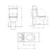 Унитаз-компакт Qtap Robin Ultra Quiet безободковый с сиденьем Soft-close QT13226089AW - изображение 2