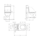 Унитаз напольный Qtap Leo Ultra Quiet 620×355×790 мм c сиденьем Soft-close, White QTLEO27W49261 - изображение 2